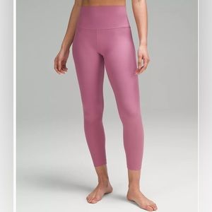 Lululemon Align Leggings. Ribbed, 25in color: Velvet dust